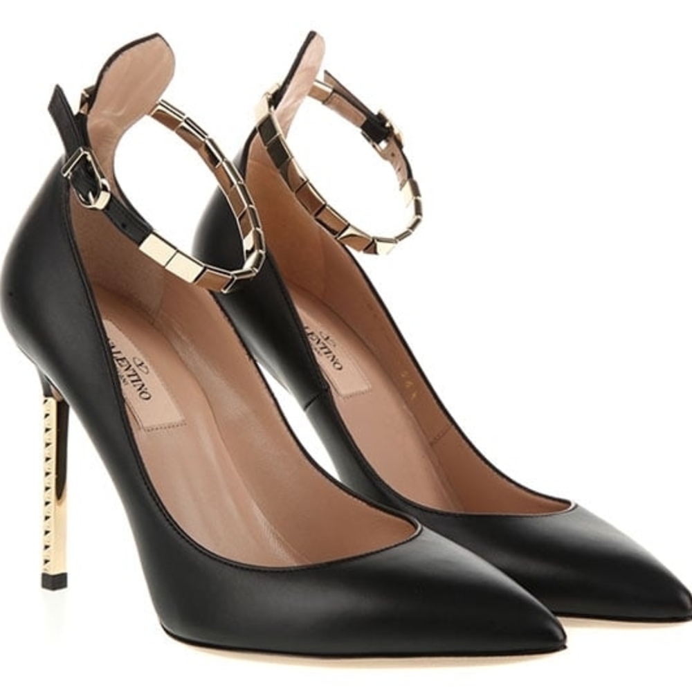 Valentino Garavani Rockstud Ankle Strap Pumps